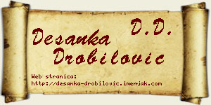 Desanka Drobilović vizit kartica